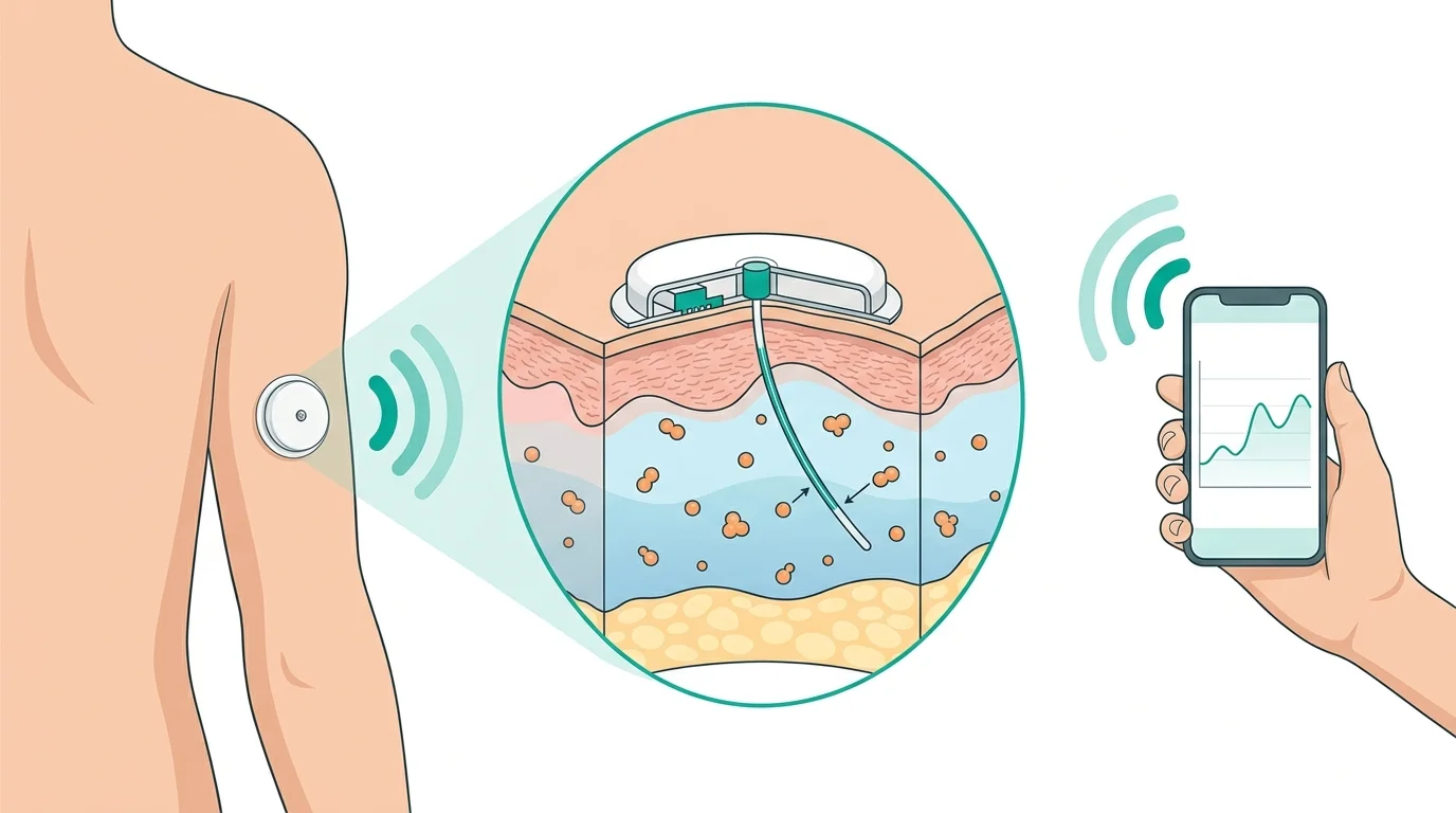 How a CGM sensor works