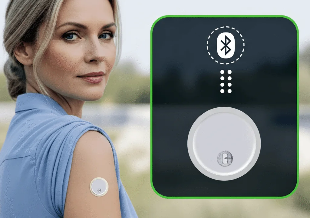 LinX CGM - Conectivitate Bluetooth de mare viteză Conectivitate Bluetooth Low Energy LinX CGM - transmisie automată fără scanare NFC
