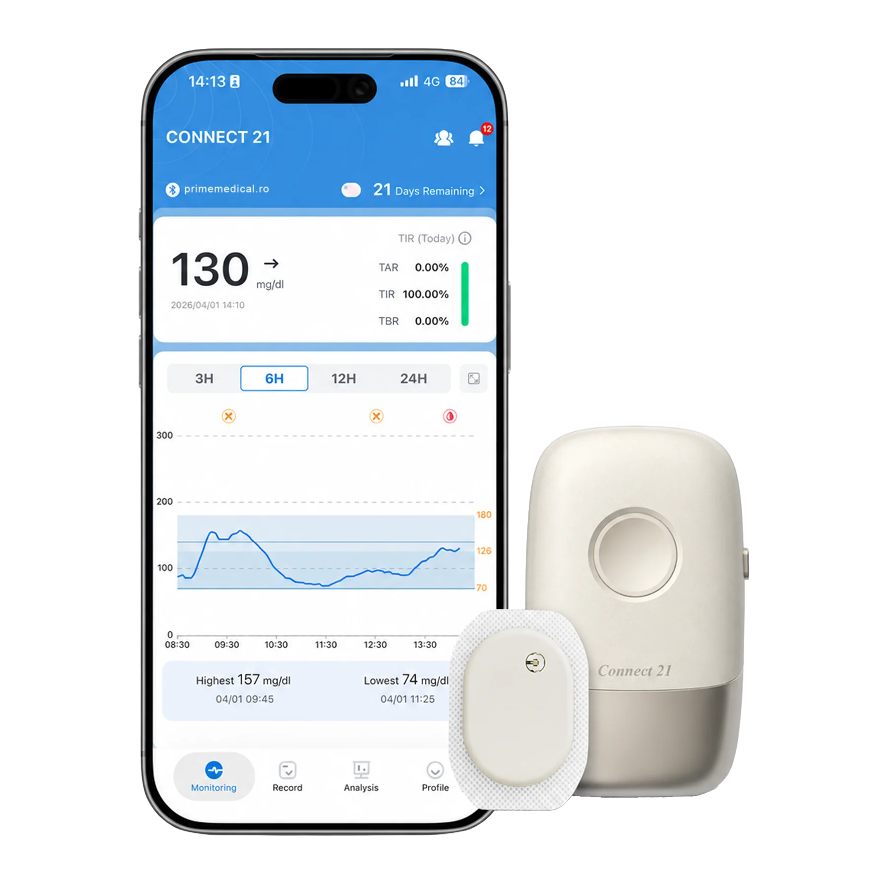 Senzor Glicemie Connect 21 CGM Senzor Glicemie Connect 21 CGM - Senzori Glicemie CGM | Prime Medical
